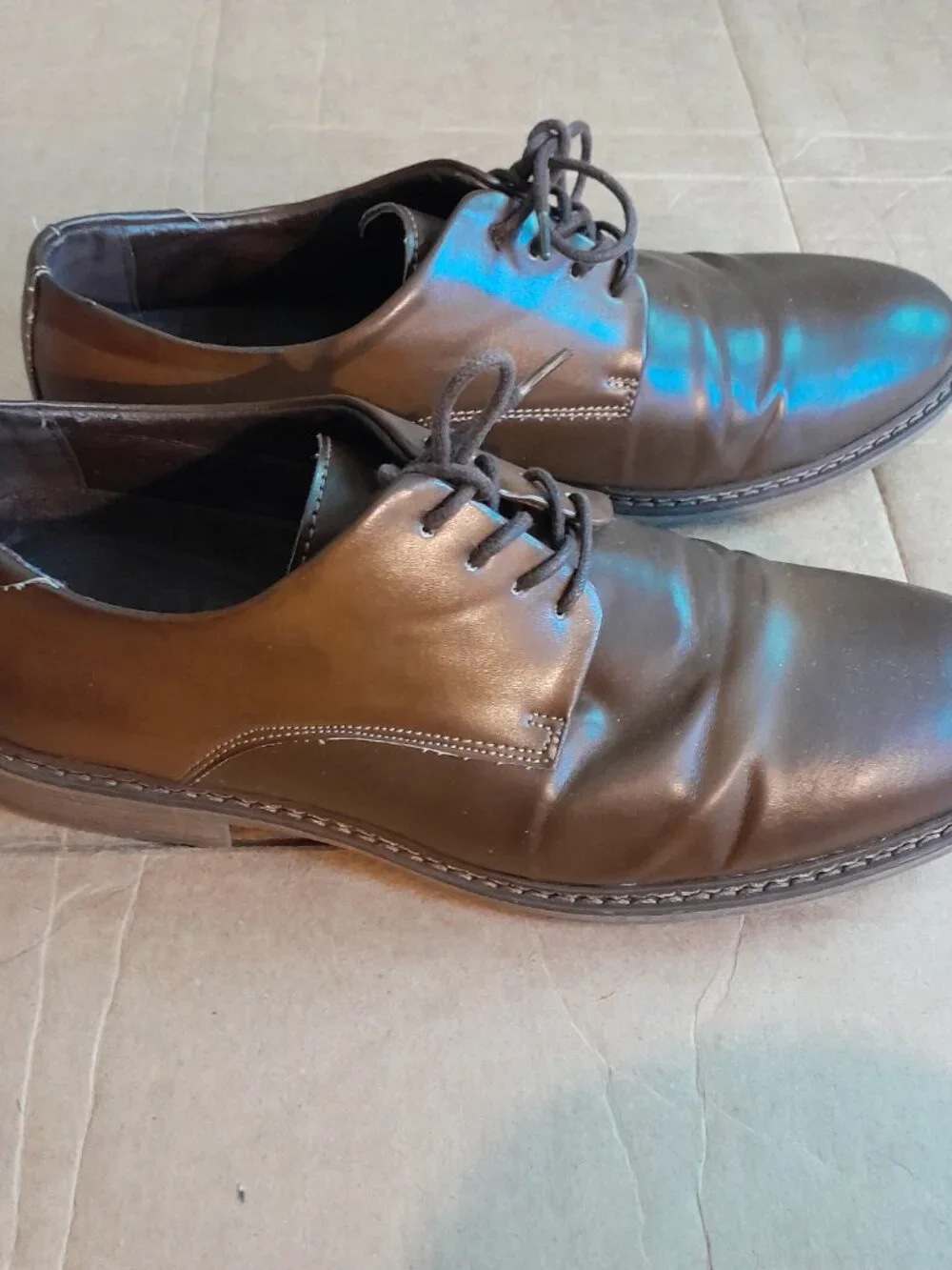 Izod Men's Cal Memory Foam Casual Lace Up Shoes Brown Sizes 11